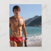 Carte Postale Beach Hunk (Devant)
