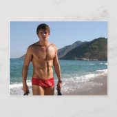 Carte Postale Beach Hunk (Devant)