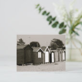 Carte Postale Beach Huts, Mersea Island, Essex, Angleterre (Debout devant)