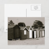 Carte Postale Beach Huts, Mersea Island, Essex, Angleterre (Devant / Derrière)
