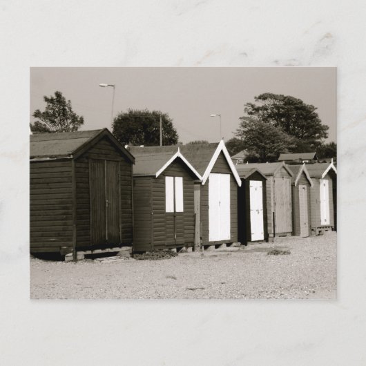 Carte Postale Beach Huts, Mersea Island, Essex, Angleterre (Devant)