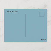 Carte Postale Beach in Cuba (Dos)