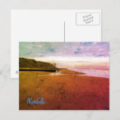 Carte Postale Beach in Mundesley, Norfolk by Alexandra Cook Post (Devant / Derrière)