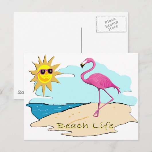 Carte Postale Beach Life (Devant / Derrière)