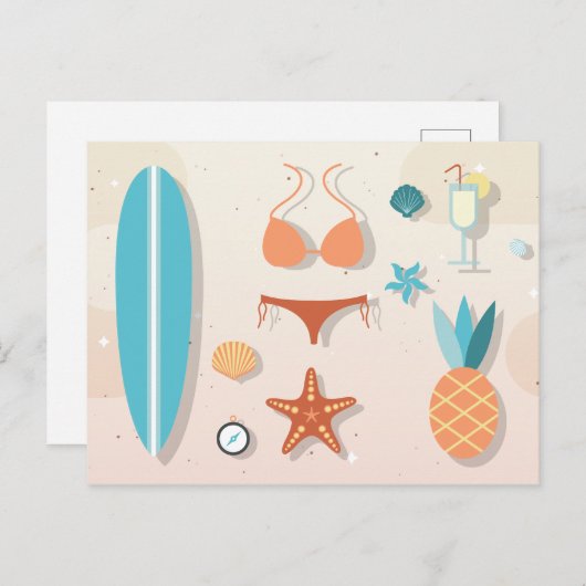 Carte Postale Beach Life (Devant / Derrière)