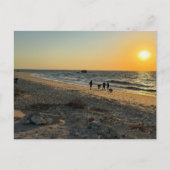 Carte postale Beach Ocean Sunset (Devant)