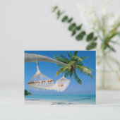 Carte Postale Beach Paradise Vacances Hammock (Debout devant)