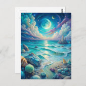 Carte Postale Beach Scene  (Devant / Derrière)