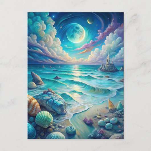 Carte Postale Beach Scene  (Devant)