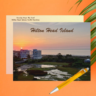 Carte Postale Beach Sunrise Hilton Head Island Caroline du Sud
