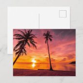 Carte postale Beach Sunset (Devant / Derrière)