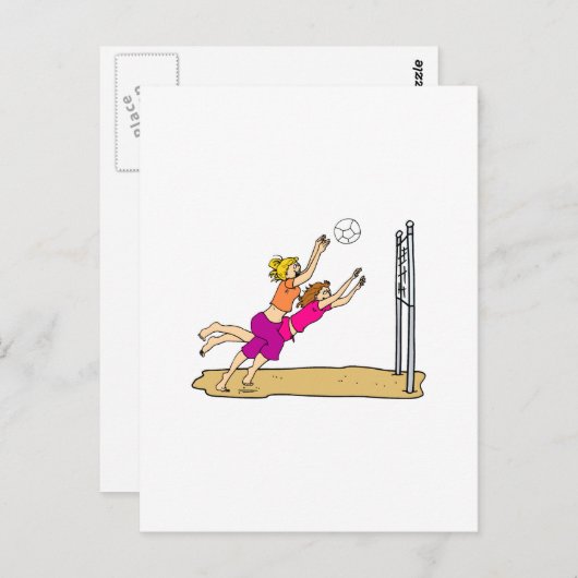 Carte Postale Beach Volley (Devant / Derrière)