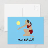 Carte Postale Beach Volleyball (Devant / Derrière)