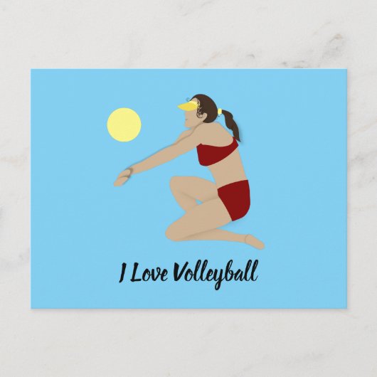 Carte Postale Beach Volleyball (Devant)