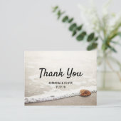 Carte Postale Beach Waves Merci Mariage (Debout devant)