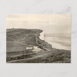 Carte Postale Beachy Head Eastbourne Vue Côtière Vintage