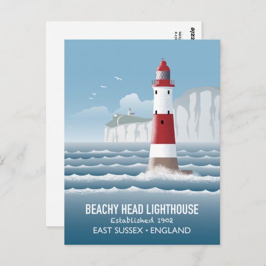Carte Postale Beachy Head Lighthouse (Devant / Derrière)