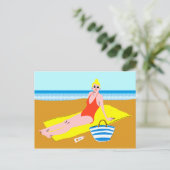 Carte Postale Beachy Keen - Jaune (Debout devant)