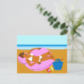 Carte Postale Beachy Keen - rose (Debout devant)