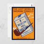 Carte Postale Beacon Hill Pipe Tobacco 1910 (Devant / Derrière)