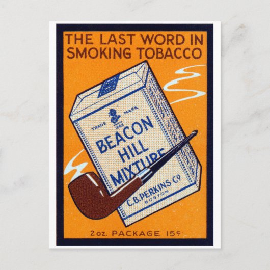 Carte Postale Beacon Hill Pipe Tobacco 1910 (Devant)