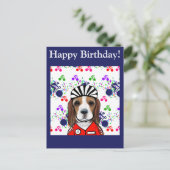 Carte Postale Beagle  (Debout devant)