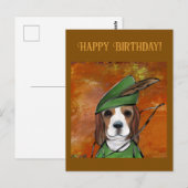 Carte Postale Beagle (Devant / Derrière)