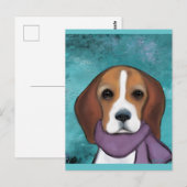 Carte Postale Beagle (Devant / Derrière)
