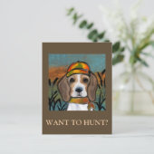 Carte Postale Beagle (Debout devant)