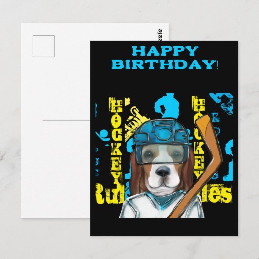 Carte Postale Beagle (Devant / Derrière)