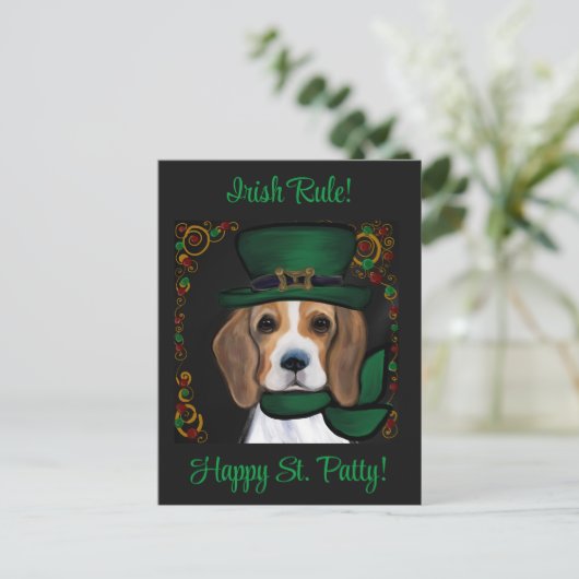 Carte Postale Beagle (Debout devant)