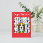 Carte Postale Beagle  (Debout devant)