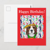 Carte Postale Beagle  (Devant / Derrière)