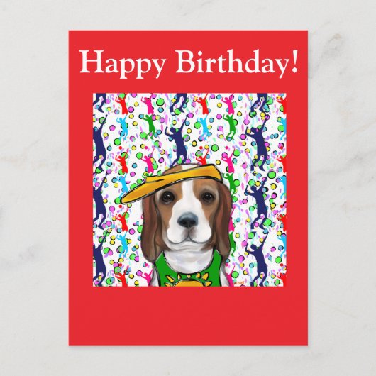 Carte Postale Beagle  (Devant)