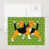 Carte Postale Beagle (Devant / Derrière)