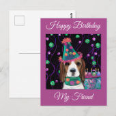 Carte Postale Beagle (Devant / Derrière)