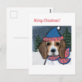 CARTE POSTALE BEAGLE (Devant / Derrière)