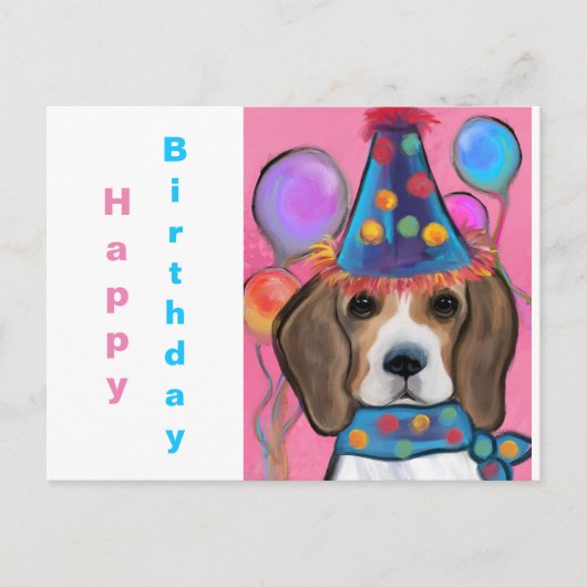 CARTE POSTALE BEAGLE (Devant)