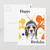 Carte Postale Beagle (Devant / Derrière)