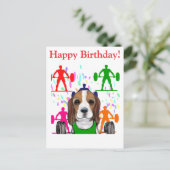 Carte Postale Beagle (Debout devant)
