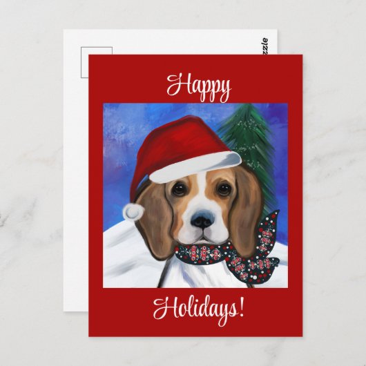 Carte Postale Beagle (Devant / Derrière)