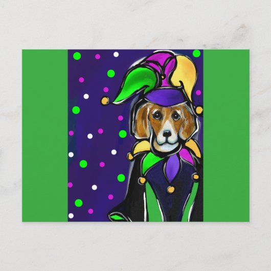 CARTE POSTALE BEAGLE (Devant)