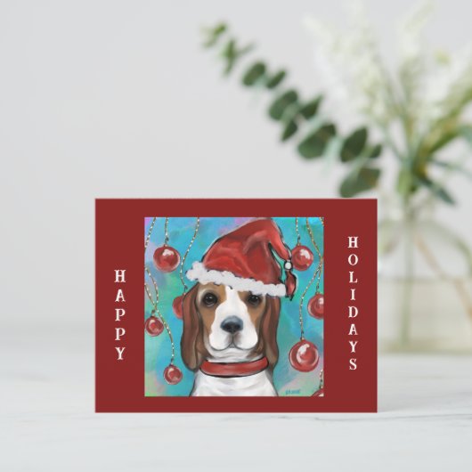 Carte Postale Beagle (Debout devant)