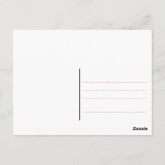 Carte Postale Beagle chien blNoël (Dos)