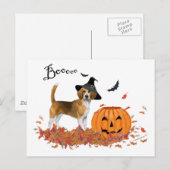Carte Postale Beagle Halloween (Devant / Derrière)