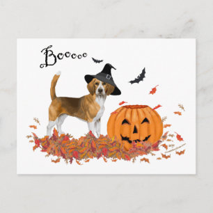 Carte Postale Beagle Halloween