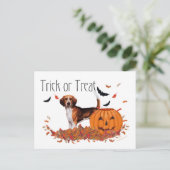 Carte Postale Beagle Halloween (Debout devant)