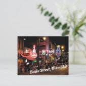 Carte Postale Beale Street, Memphis, scène nocturne du Tennesee (Debout devant)