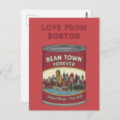 Carte Postale Bean Town Forever Boston (Devant / Derrière)