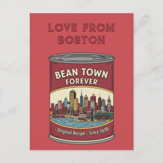 Carte Postale Bean Town Forever Boston (Devant)